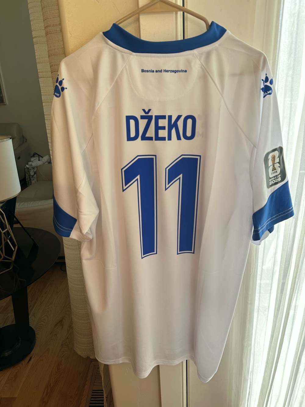 Bosnia and Herzegovina Home Football Soccer Jersey Shirt Edin DZEKO #11 2XL Slim